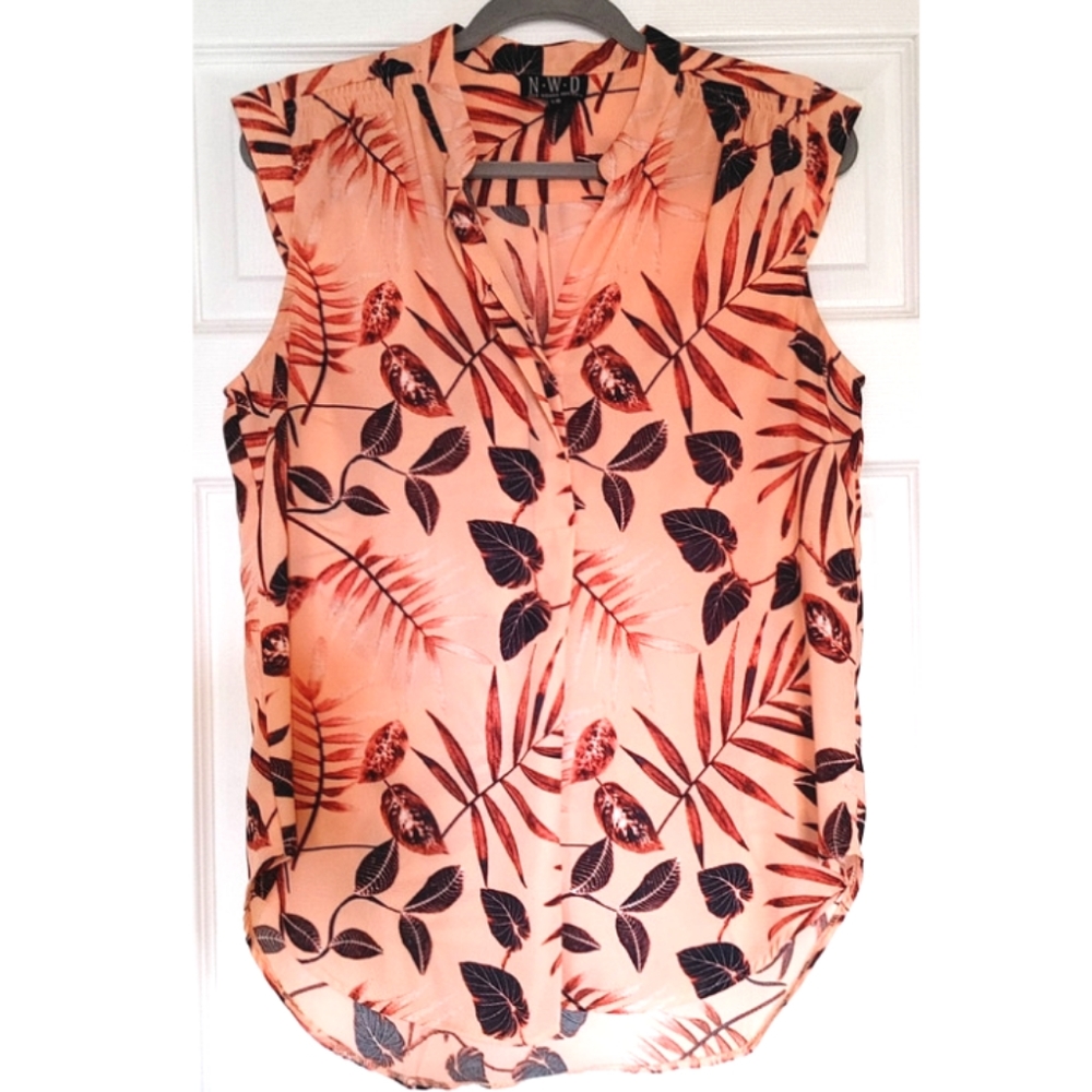 NWD peach blouse Size large